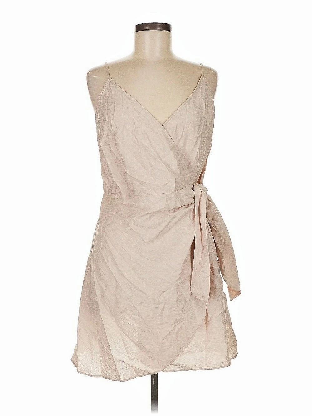 H&M Wrap Mini Dress in Pink Size Medium NWT